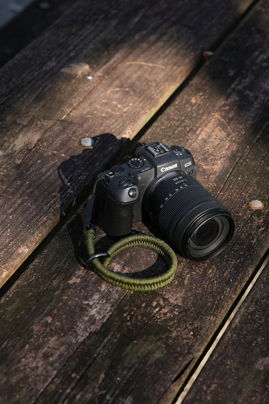 Olive Green PNG Camera-Strap